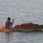 Nätfiske i Bangpakong River.